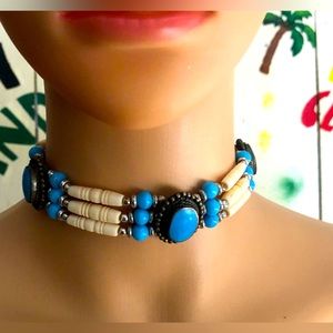 Native American bone choker